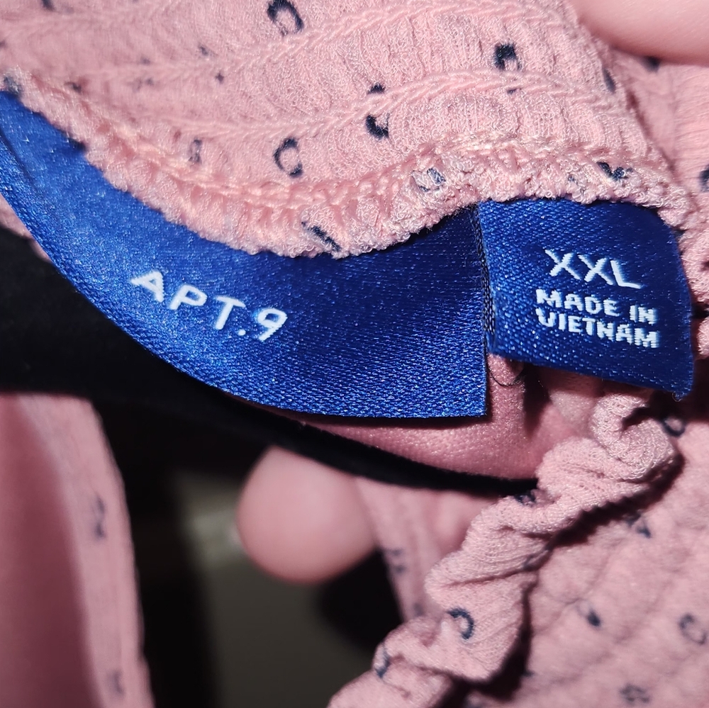 Women's Apt. 9 Ruffled High Neck Tank - Picture 2 of 3